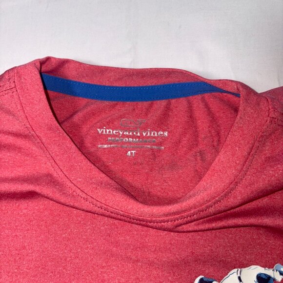 TWO (2) VINEYARD VINES 4T SHORT SLEEVE SHIRTS - 1 POLO, 1 PERFORMANCE TEE - Picture 4 of 16